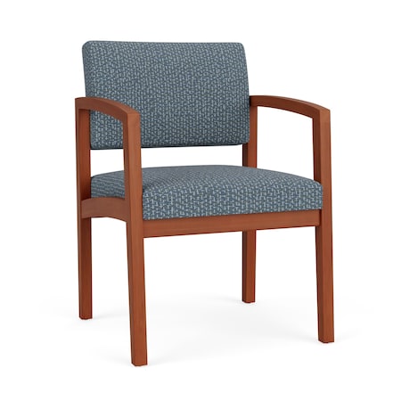 Lenox Wood Guest Chair Wood Frame, Cherry, RF Serene Upholstery